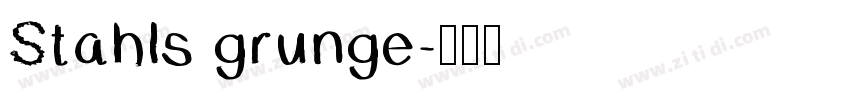 Stahls grunge字体转换